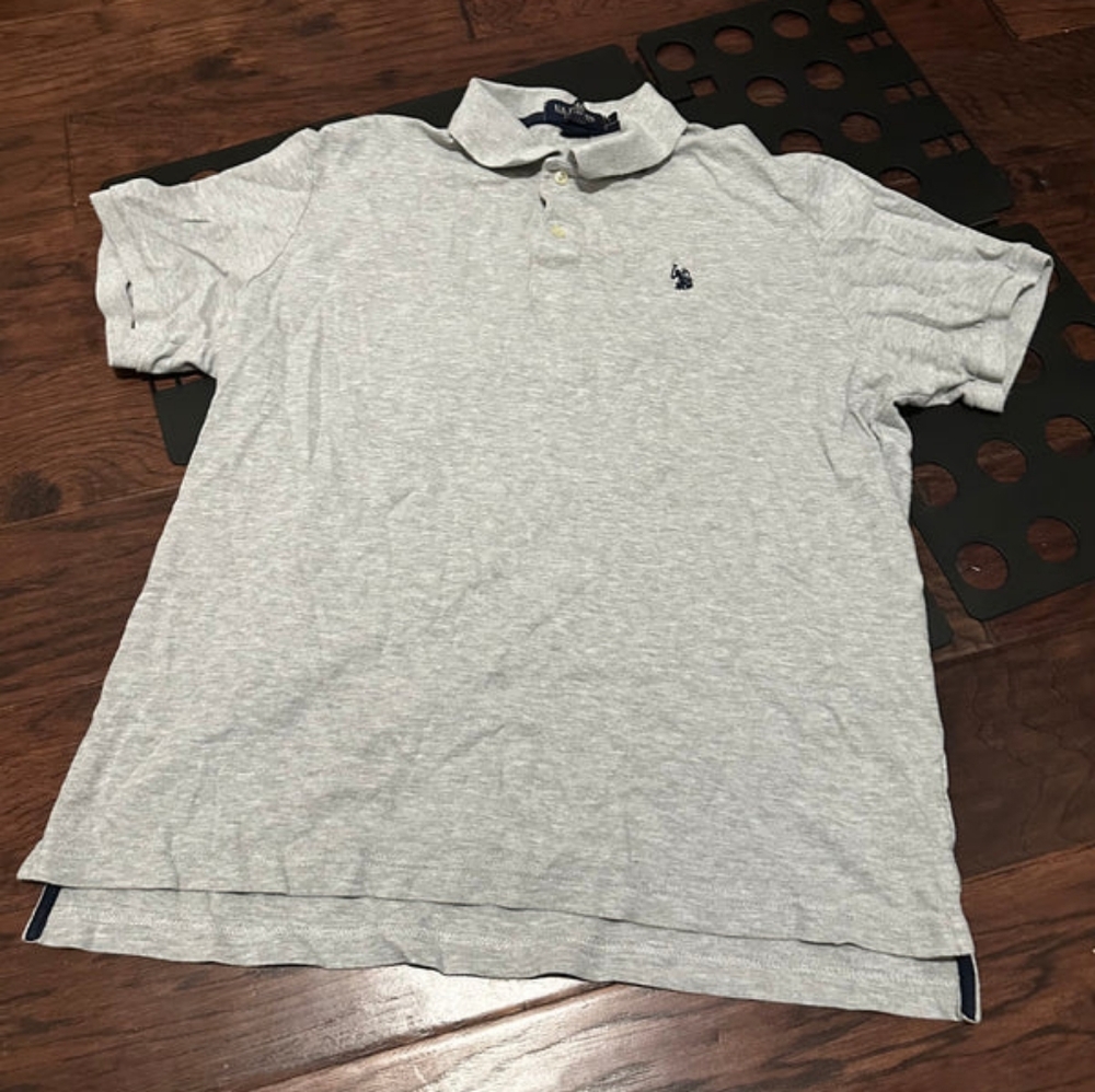 Grey Polo - Youth Large